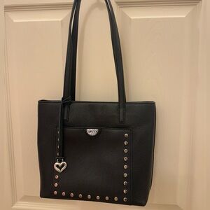 Black Studded Tote Bag
